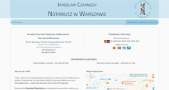 Desktop Screenshot of czarnecki-notariusze.waw.pl