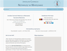 Tablet Screenshot of czarnecki-notariusze.waw.pl